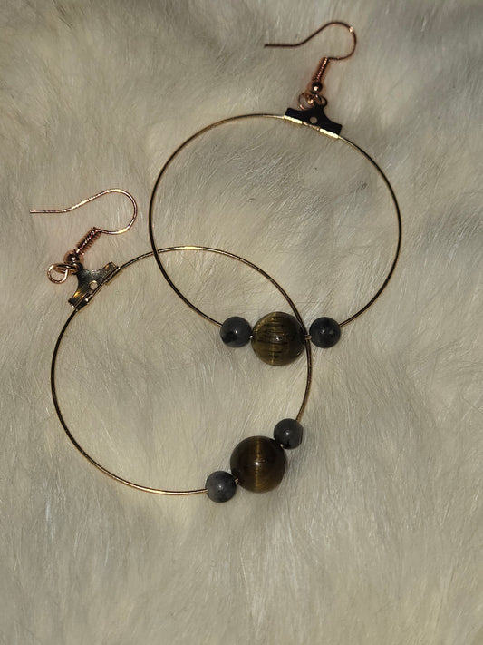 simple circles Tigers eye